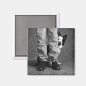 Ich und mein Schatten - Collie Dog Magnet (Vorderseite/Rückseite)