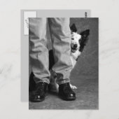 Ich und mein Schatten - Collie Dog Postkarte (Vorne/Hinten)