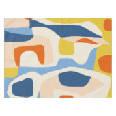 Ich und meine, Abstrakte Bohemische Pastellformen Tischdecke (Vorderseite (Horizontal))