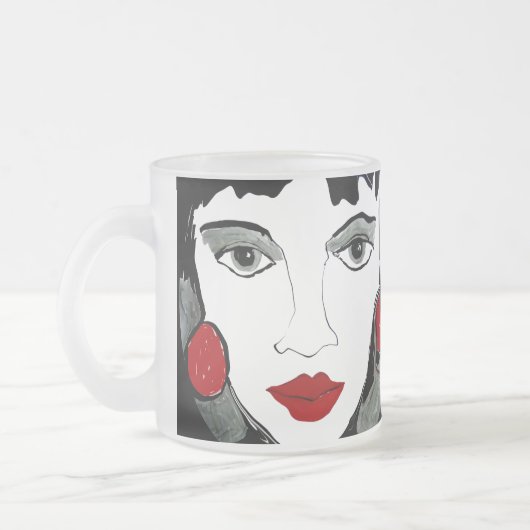 Ich und meine Ego-mattierte Kaffee-Tasse Mattglastasse (Links)