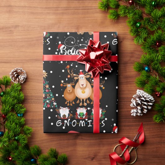 Ich und meine Gnomen zu Weihnachten Geschenkpapier (Feiertagsgeschenk)
