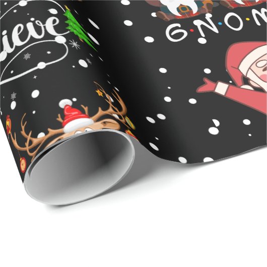 Ich und meine Gnomen zu Weihnachten Geschenkpapier (Rolleneckpunkt)