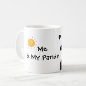 Ich und meine Panda-Tasse Kaffeetasse (Vorderseite Links)