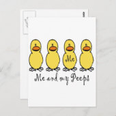 Ich und meine Pieps Postkarte (Vorne/Hinten)