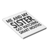 Ich und meine Schwester Got, kluge Mäuler zu treff Notizblock (angewinkelt)