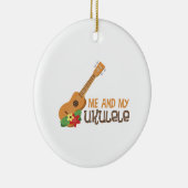 Ich und meine Ukulele Keramik Ornament (Rechts)