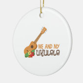Ich und meine Ukulele Keramik Ornament (Links)