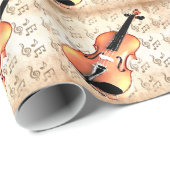 Ich und meine Violine_ Geschenkpapier (Rolleneckpunkt)