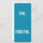 Ich und Mini Einladung (Rückseite)