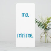 Ich und Mini Einladung (Stehend Vorderseite)