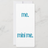 Ich und Mini Einladung (Vorderseite)