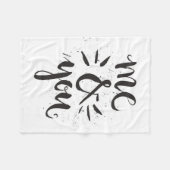 Ich und Sie Fleecedecke (Vorderseite (Horizontal))