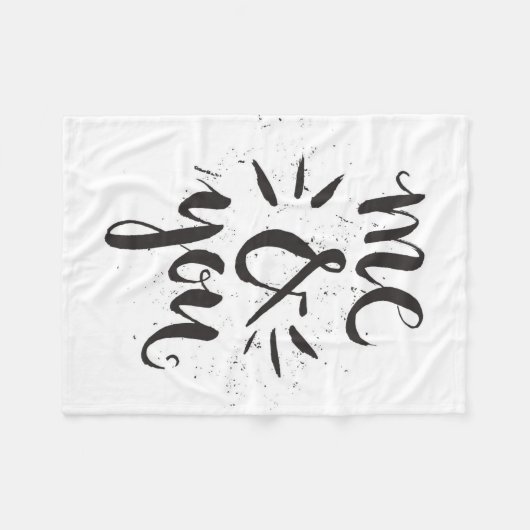 Ich und Sie Fleecedecke (Vorderseite (Horizontal))