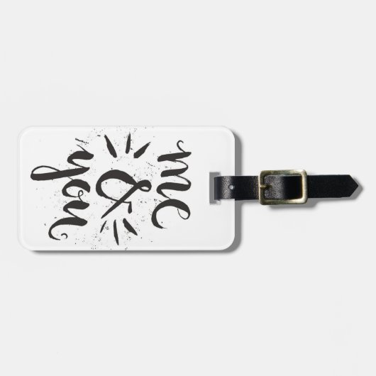 Ich und Sie Gepäckanhänger (Vorderseite horizontal)