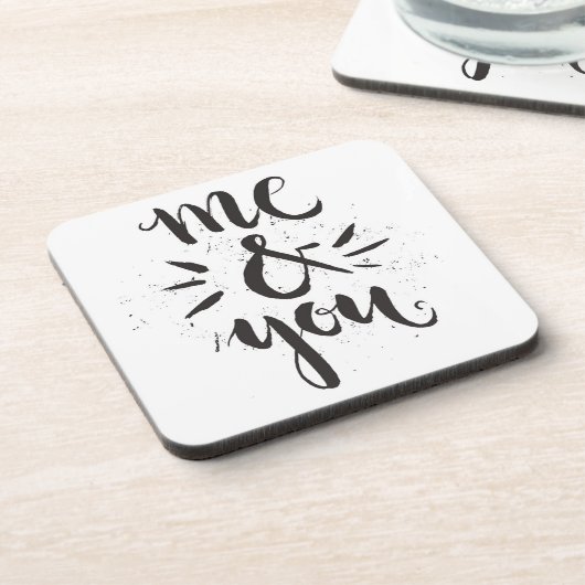 Ich und Sie Getränkeuntersetzer (Linke Seite)