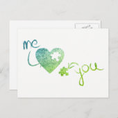 Ich und Sie Herz verwirren Feiertagspostkarte (Vorne/Hinten)