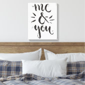 Ich und Sie Leinwanddruck (Insitu (Schlafzimmer))