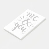 Ich und Sie Post-it Klebezettel (angewinkelt)