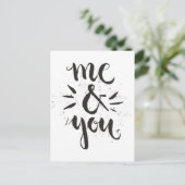 Ich und Sie Postkarte (Stehend Vorderseite)