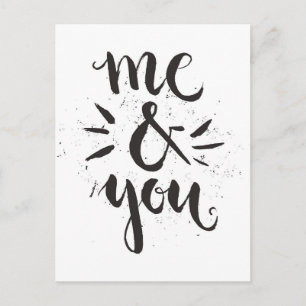 Ich und Sie Postkarte