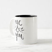 Ich und Sie Zweifarbige Tasse (Vorderseite Links)