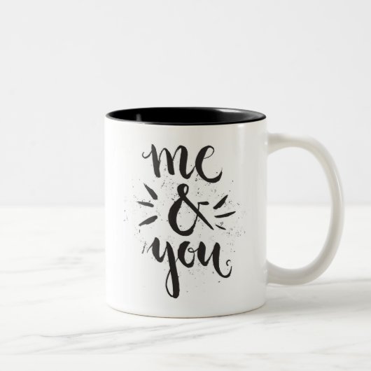 Ich und Sie Zweifarbige Tasse (Rechts)