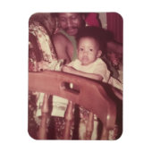 Ich und Vater Foto Magnet (Vertikal)