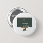 Ich + Uni = Grad-Knopf Button (Vorne & Hinten)