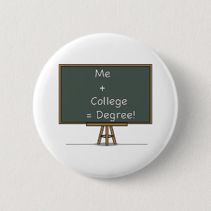 Ich + Uni = Grad-Knopf Button
