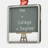 Ich + Uni = Grad-Verzierung Ornament Aus Metall (Links)