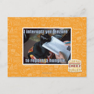 Ich unterbreche Yen Leezure Postkarte