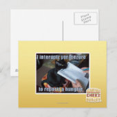 Ich unterbreche Yen Leezure Postkarte (Vorne/Hinten)