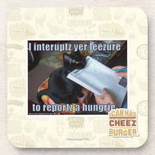 Ich unterbreche YER Leezure Getränkeuntersetzer