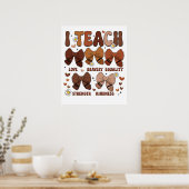 Ich unterrichte Bows Poster (Küche)