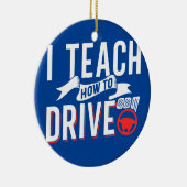 Ich unterrichte das Fahren von Redewendungen-Lehre Keramik Ornament (Rechts)