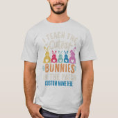 Ich unterrichte das Niedlichste Bunnies Personalis T-Shirt (Vorderseite)
