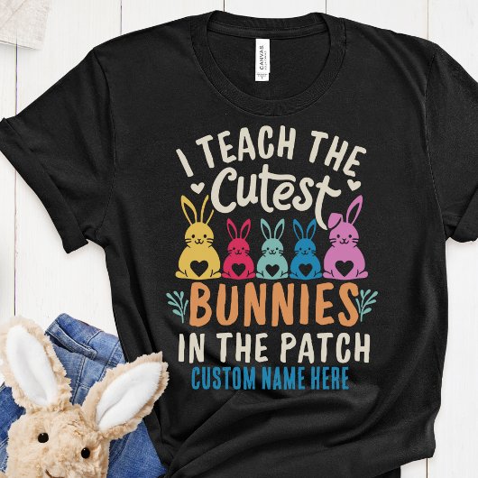 Ich unterrichte das Niedlichste Bunnies Personalis T-Shirt