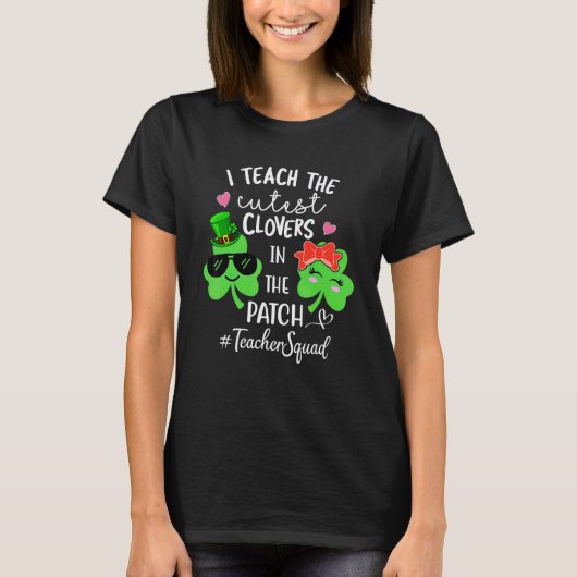 Ich unterrichte das süßeste C im Patch-Lehrer-Team T-Shirt (Vorderseite)