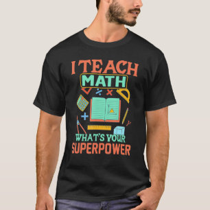 Ich unterrichte dein Superpower-T-Shirt mit Cape f T-Shirt