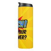 Ich unterrichte deinen Supermacht-Superhelden-Lehr Thermosbecher (Nach rechts gedreht)