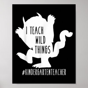 Ich unterrichte den Kindergartenlehrer Poster
