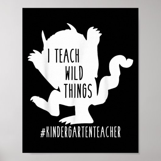 Ich unterrichte den Kindergartenlehrer Poster (Vorne)