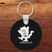 Ich unterrichte den Kindergartenlehrer Schlüsselanhänger (Vorderseite)