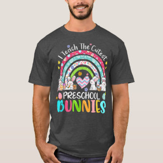 Ich unterrichte den Niedlichen Bunnies-Preschool-L T-Shirt