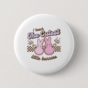 Ich unterrichte den Niedlichen kleinen Bunnies Ost Button