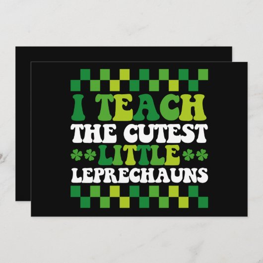 Ich unterrichte den Niedlichen Kobold Einladung (Vorne/Hinten)