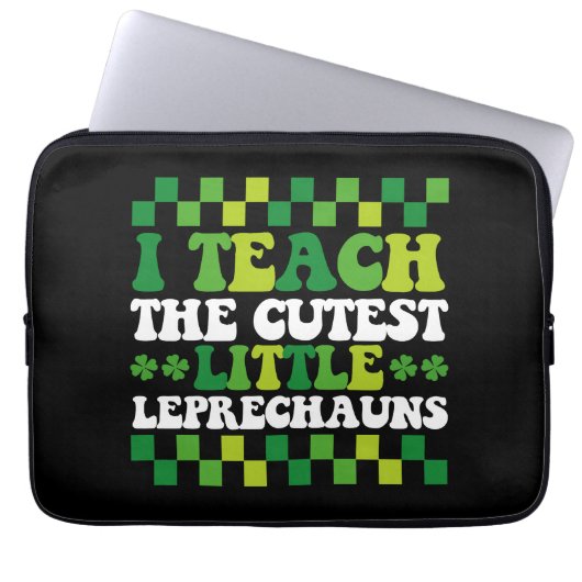 Ich unterrichte den Niedlichen Kobold Laptopschutzhülle (Vorderseite)