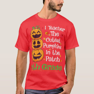 Ich unterrichte den Niedlichen Pumpkin 4. Klasse L T-Shirt