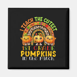 Ich unterrichte den Niedlichen Pumpkins-Erntedank  Magnet