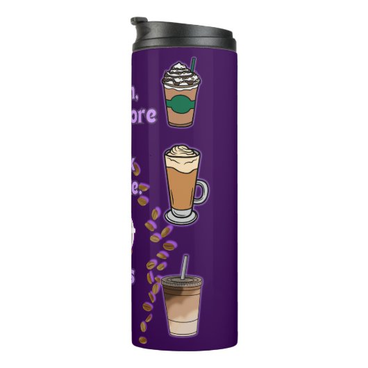 Ich unterrichte deshalb Kaffee Thermosbecher (Nach rechts gedreht)